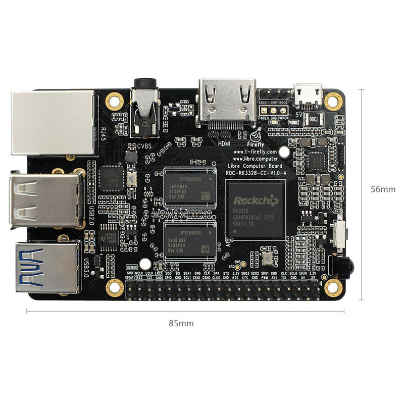 RK3328 SOC Вградена плоча